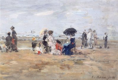 Trouville, scena della spiaggia da Eugene Louis Boudin
