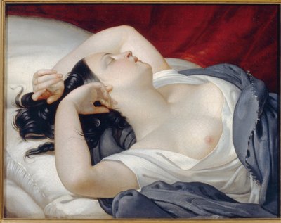 Donna italiana addormentata da Eugéne Pluchart