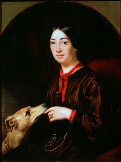 Ritratto della cantante e compositrice Pauline Viardot da Eugéne Pluchart