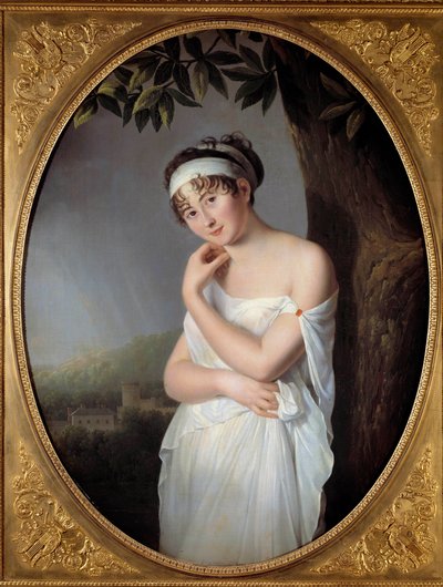 Ritratto di Madame Juliette Récamier (1777-1849), nata Jeanne-Françoise Bernard Dipinto di Eulalie Morin (1765-1837) 1799 da Eulalie Morin