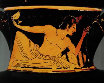 Efebo con coppa e vaso ... da Euphronios