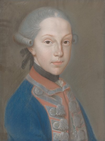 Ritratto di un Giovane in Uniforme da European 18th Century