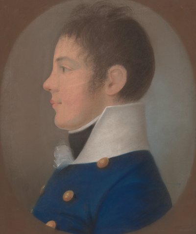 Ritratto di un giovane di profilo da European 19th Century