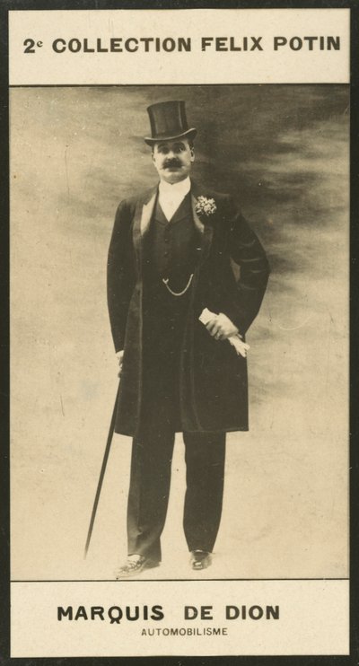Albert-Jules-Felix-Philippe Marchese De Dion, Automobilismo da European Photographer