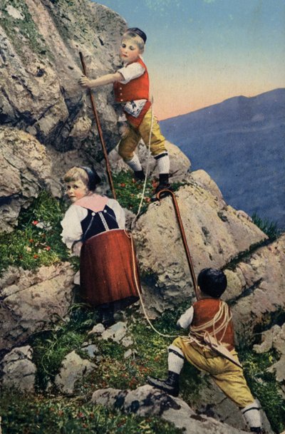 Bambini che scalano le Alpi da European Photographer
