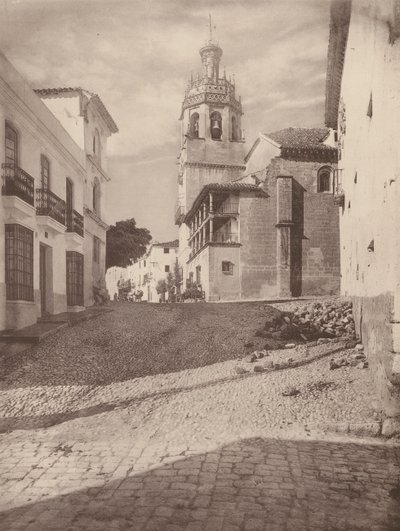 Eglise Santa Maria la Mayor, A Ronda (b/w photo) da European Photographer