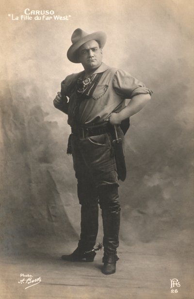 Enrico Caruso in La Fanciulla del West di Puccini da European Photographer