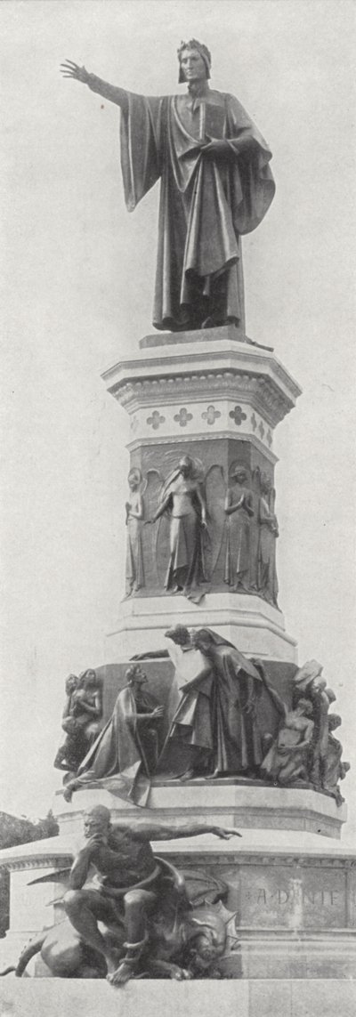 Monumento a Dante Alighieri, Trento (foto in bianco e nero) da European Photographer