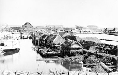 Case native, Saigon, c.1870 da European Photographer
