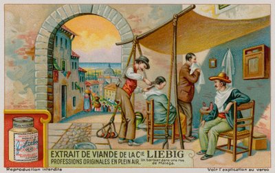 Un barbiere per strada a Malaga da European School