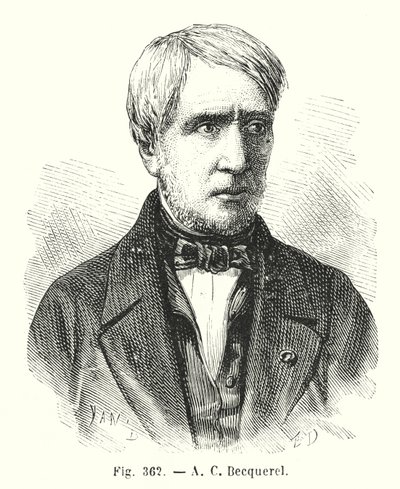 A C Bacquerel (incisione) da European School