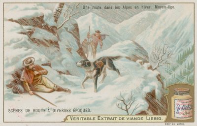 Una Strada Medievale sulle Alpi in Inverno da European School