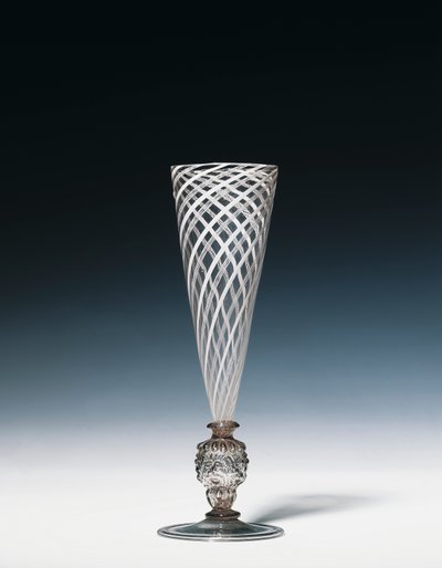 Flauto latticinio faon de Venise, seconda metà del XVI secolo, Venezia o Paesi Bassi da European School