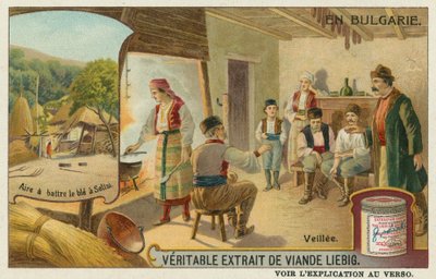 Una veglia e la trebbiatura del grano a Secke da European School