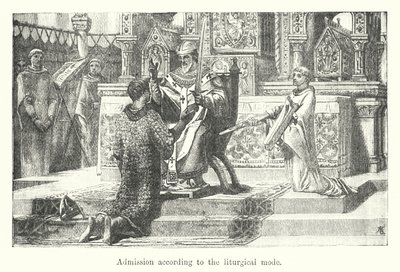 Ammissione secondo il rito liturgico (incisione) da European School