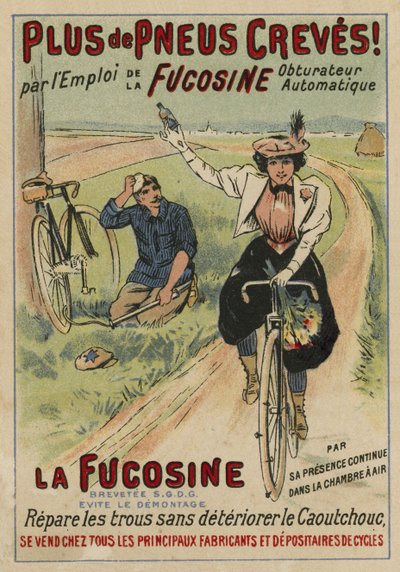 Pubblicità per kit di riparazione forature Fucosine da European School