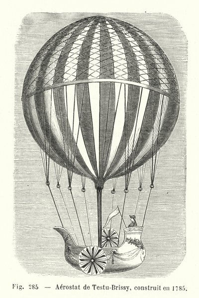 Aerostato di Testu-Brissy, costruito nel 1785 da European School