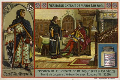 Accordo di un trattato tra Jacob van Artevelde di Gand e il re Edoardo III d