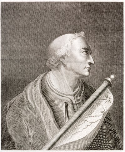 Amerigo Vespucci, navigatore ed esploratore italiano (incisione) da European School