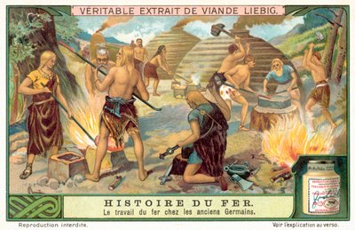 Antica tribù germanica che fabbrica armi di ferro da European School