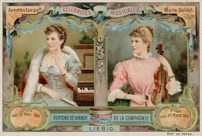 Annette von Essipoff e Marie Soldat da European School