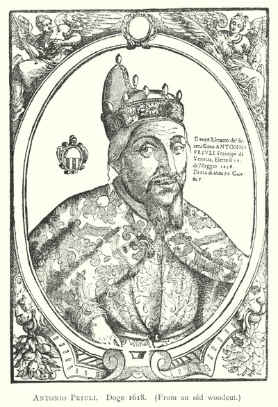 Antonio Priuli, Doge 1618 (incisione) da European School