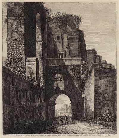 Archi dei consoli Dolabella e Silanus racchiusi negli archi neroniani dell