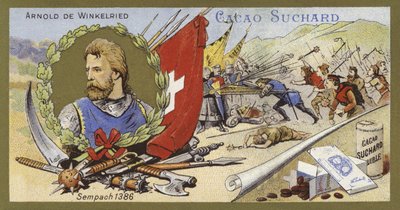 Arnold von Winkelried e la Battaglia di Sempach, Svizzera, 1386 da European School