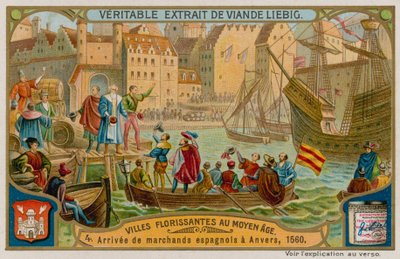 Arrivo dei mercanti spagnoli ad Anversa nel 1560 da European School