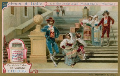 Modelli di Artisti sulla Scalinata di Spagna a Roma da European School
