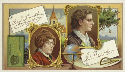 Benjamin Franklin e Isaac Newton da European School