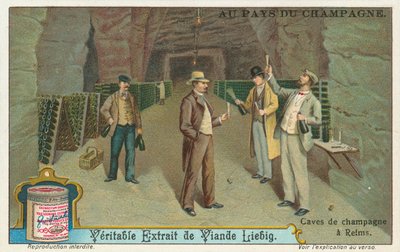 Champagne, carta Liebig, inizio XX secolo (cromo) da European School