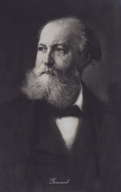 Charles Gounod, pianista e compositore francese (litografia) da European School