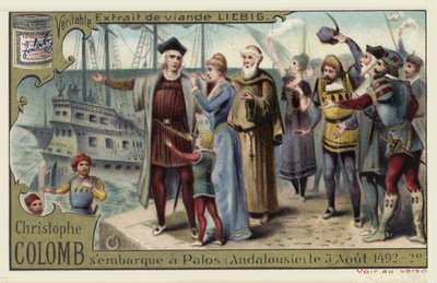 Cristoforo Colombo parte per il Nuovo Mondo, Palos, Spagna, 3 agosto 1492 da European School