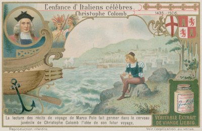 Cristoforo Colombo legge dei viaggi di Marco Polo da European School