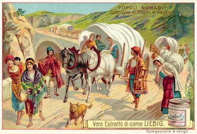 Compagnia di zingari in viaggio da European School