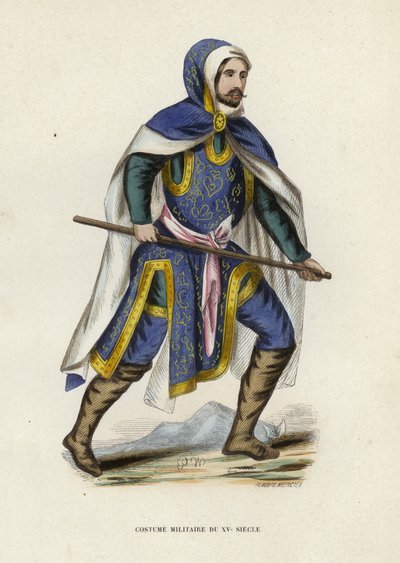 Costume militare del XV secolo da European School
