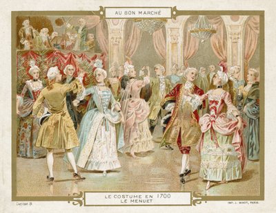 Costume nel 1700: ballare il minuetto da European School