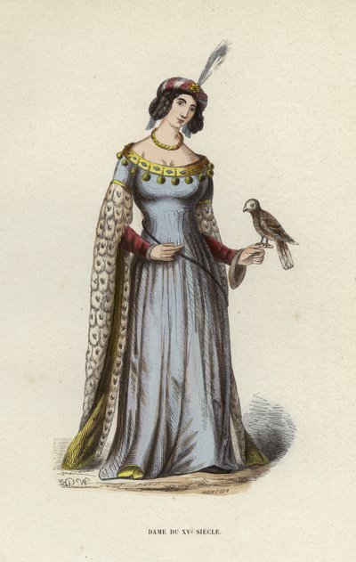 Dama del XV secolo da European School