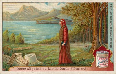 Dante al lago di Garda (cromolito) da European School
