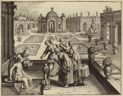 Davide osserva Betsabea mentre fa il bagno da European School
