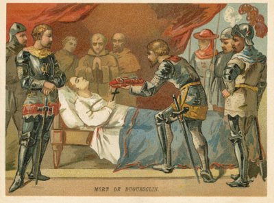 Morte di Bertrand du Guesclin, comandante militare francese, 1380 da European School