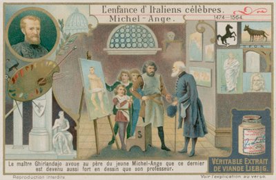 Domenico Ghirlandaio osserva il lavoro di Michelangelo da European School