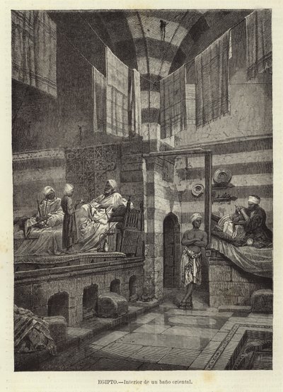 Interno di bagni orientali da European School