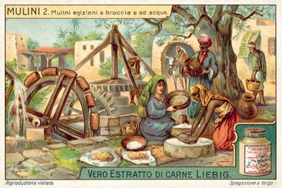 Mulini a mano e ad acqua egiziani da European School