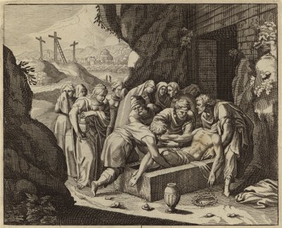 Deposizione di Gesù Cristo (incisione) da European School