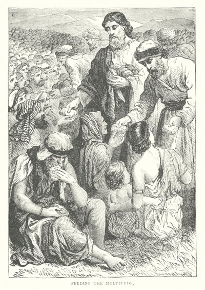 La Moltiplicazione dei Pani e dei Pesci (incisione) da European School