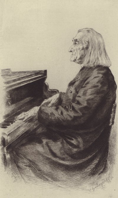 Franz Liszt (incisione) da European School