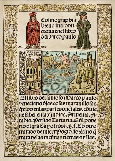 Frontespizio de Il Milione di Marco Polo da European School