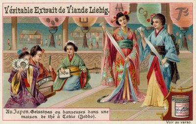 Geishe danzano in una casa da tè a Tokyo da European School